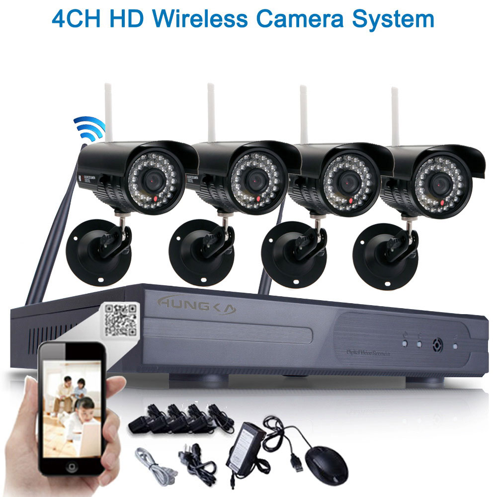 Kilimall 8ch 4pcs Hd 720p Wifi Wireless Ip System kilimall 8ch 4pcs hd 720p wifi wireless ip system