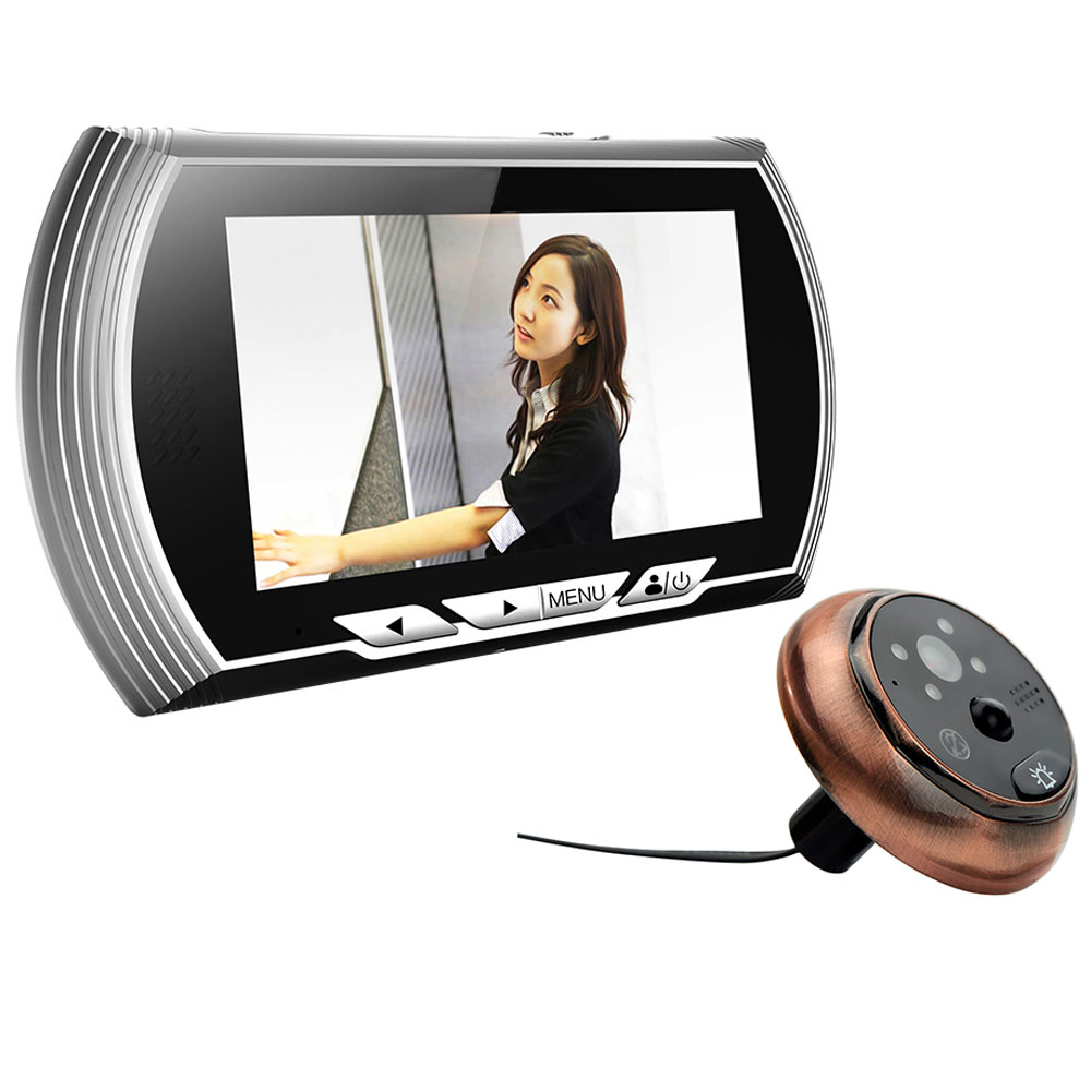 4.3" HD Visual Monitor Door Peephole Peep Hole PIR Wireless Viewer