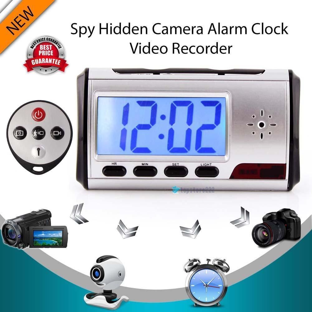 Digital HD Video DVR Spy Alarm Clock Hidden Mini Camera Record Motion